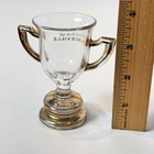 Orangeville - Ontario - Canada Souvenir Depression  Gold Glass Trinket Trophy