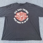 Motley Crue All Bad Things Must Come To An End 2014 Final Tour 2xl T Shirt Band