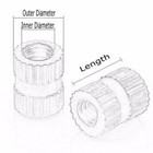 M1 4 M1 6 M2 M2 5 Brass Solid Knurled Nuts Thumb Nuts Insert Embedded Nuts