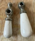 Vintage Home Salvage Porcelain Sink Water Faucet Knobs Cold   Unmarked 1920 s 
