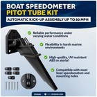 Five Oceans Boat Speedometer Kit With Universal Pitot Tube