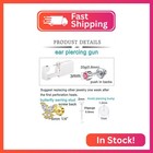 Qwalit Gold Ear Piercing Gun Kit - Self Piercing Earrings With Flatback Studs