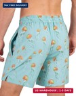Men s Swim Trunks  2 In 1 Board Shorts Swimsuit Quick Dry Beach Shorts With Pock