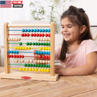 Melissa   Doug Abacus Classic Wooden Toy With 100 Colorful Beads