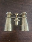 Antique Unmarked Brass Binoculars Or Opera Glasses Collectible Vintage 