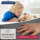 Grey Toilet Rugs U Shaped Washable Non Slip Toilet Floor Mat Memory Foam Contour