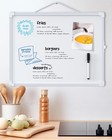Maxgear Small Dry Erase Board 14 x11  - Double Sided Hanging Whiteboard   Marker