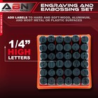 Abn Metal 1 4  Inch Stamping 36-piece Tool Kit     Embossing   Engraving Stamp Set