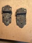 Set Of 2 Antique Vintage Victorian Ornate Brass    Ice Box Ornate Hinges
