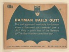 Vintage 1966 Topps Batman Blue Bat Logo  40b Batman Bails Out 