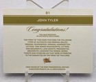 2023 Pieces Of The Past Presidential John Tyler Hand Written Document    auto    