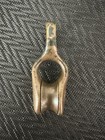 Antique Bronze Bullet Block 3 4  Sheave 5 16  Line Maritime Hardware