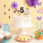 50th Birthday Candle Round Number Candle Black 3d Design Cake Decoration