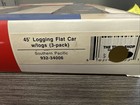 Walthers Rtr Ho  932-34006 45    Logging Flat Car W logs  3-pack  Sp Nib