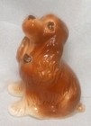Royal Copley 6 Ceramic 1950s Dog Figurine Cocker Spaniel W Foil Label Vintage