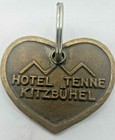 Austria  Rare Vintage 4 Star Hotel Tenne Kitzbuhel Brass Hotel Room Key Fob
