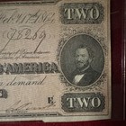 1864 Csa  2 Confederate Note T-70 Richmond Feb 17 Civil War Currency Note