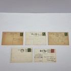 Lot Of 5 Antique Religious Postcards 1910   1921 Rally Day Sunday School Ephemera