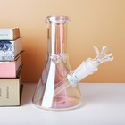 6 1  Mini Glass Bong Smoking Tobacco Glass Plating Water Pipe With 14mm Bowl