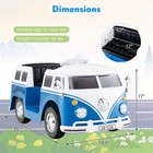 Licensed Volkswagen Ride-on Bus With Cup Holder  Led Headlights  Music   Horn