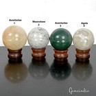 2050 Ct 4 Pcs Natural Untreated Multi Gems Healing Crystal Sphere Wholesale Gems