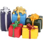 10pcs lot 1 12 Dollhouse Miniature Christmas Tree Gift Boxes Presents Xmas Decor