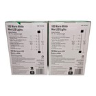 2 Pack Home Accents Holiday 100ct Warm White Led Mini String Lights 28ft 10in