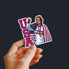 Us Olympic Hockey Team Jack Hughes Gold Medal Winner Usa  Sticker