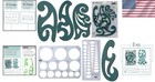 Versatile 6-pc Drawing Templates Set - French Curves   Large Circles Included