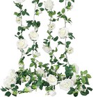 7 5ft Artificial Rose Garlands Fake Silk Flowers Hanging Vines Wedding Party Us