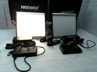Neewer Led Light Lot Nl480 Led Bi-color 4 Batt 2 Charger 2 Power Supp No Tripods