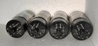  4  Sylvania El34 6ca7 Fat Bottle Welded Plates Oo Getters Tubes Test Nos 95-97 