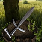 Hand Forged Medieval Iron Spearhead-polish With Butt Cap