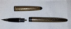 Usa Made Classy Vintage Schaeffer Ladies Black Gold Tone Textured Fountain Pen