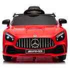 12v Licensed Mercedes-benz Electric Ride On Car Toy Led Lights For Kids Gift