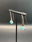 Sterling Silver Faux Turquoise Drop Earrings