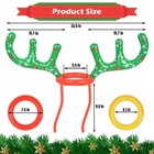 2 Sets Fun Inflatable Reindeer Antler Ring Toss Game For Family Christmas Party