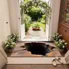 Optical Illusion Rug 3d Optical Bath Mat Floor Rug Door Mat Porch Entrance Pad