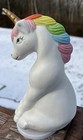 Vintage 1980s Unicorn Musical Figurine Rainbow Mane Music Box Msr Imports