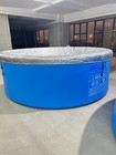 Ipoolgo Round Above Ground Pool 3 0m X 1 2m Gray blue Cover Ladder Pump