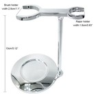 Shaving Brush Safety Razor Stand Holder Double Wall Heat Retaining Soap Mug Bowl