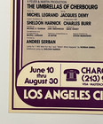 1980 The Umbrellas Of Cherbourg Window Card Poster Laclo Ahmanson 14x22 Vintage