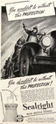 1946 Sealright Glass Milk Bottle Hood Advertisement Fire Protection Vtg Print Ad
