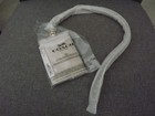 Coach Cz285 Gold Sand Chalk White Id Badge Lanyard New Nwt