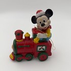 Vintage Kurt Adler Walt Disney Productions Blow Mold Mickey Mouse Train Ornament