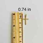 14k Real Gold Cross Pendant  19mm-0 74 Inches Small 14k Gold Cross Charm