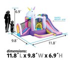 Pogo Pink Unicorn Inflatable Bounce House With Slide And Blower Kids Jumper