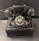 Antique Bell System Western Electric Phone With Attached Ringer Box - Untested