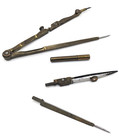Antique Vtg Travelling Cartographe s Compass Set Drafting Tool Set In Case