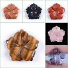28mm Hand Carved Gemstone Hawaii Flower Pendant Bead 1 1 